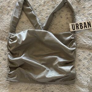 Urban Outfitters Silver Crop Top